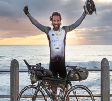 world record for cycling around the world