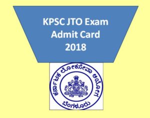 KPSC JTO Admit Card 2018