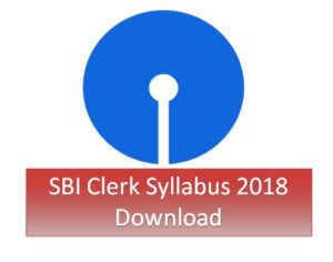 SBI clerk syllabus 2018