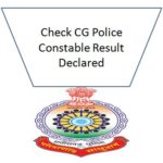 CG Police Constable result download