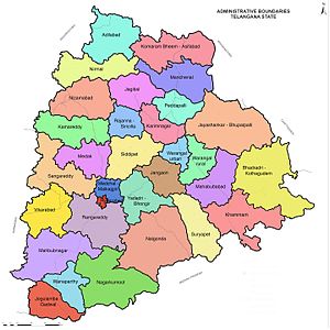 List of districts of Telangana