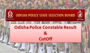 Odisha Police Constable Result Check Merit Cut Off
