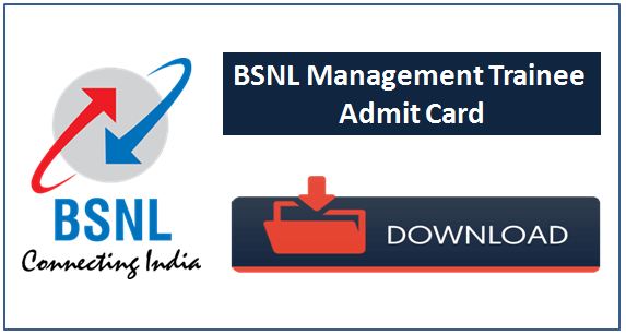 BSNL Management trainee admit card available now