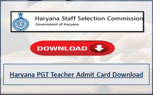 Get Haryana PGT Teacher Admit Card