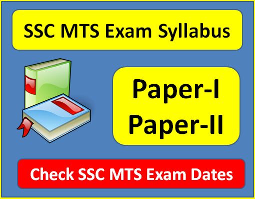 SSC MTS Syllabus Exam Pattern