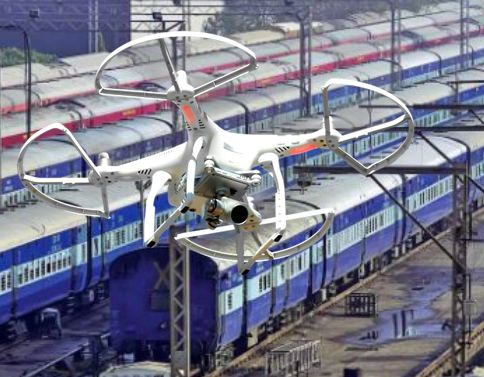 Indian Railway introduced drone security Surveillance