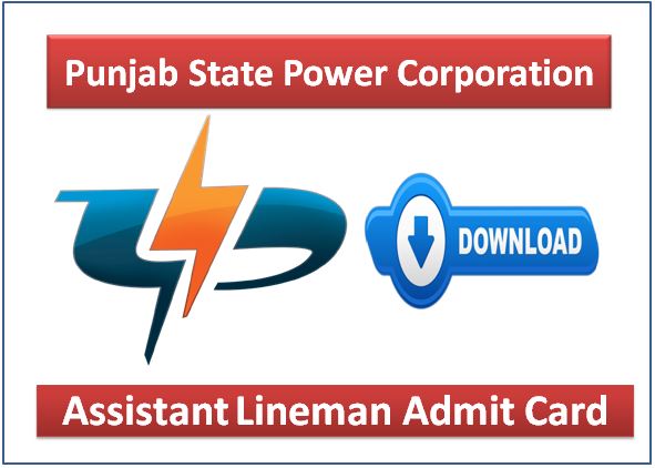 PSPCL Assistant Lineman Admit Card