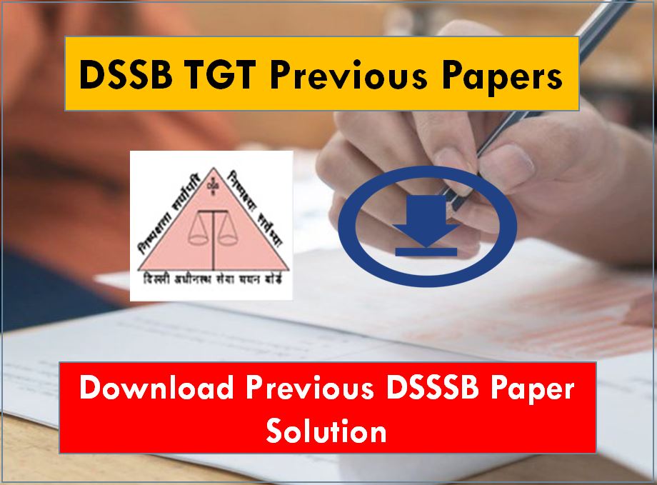 DSSSB TGT Previous Question Papers