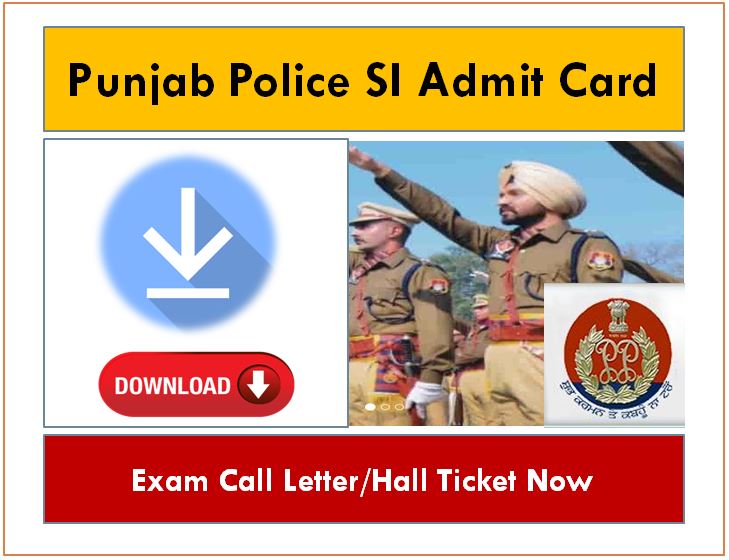 Punjab Police Sub Inspector admit card