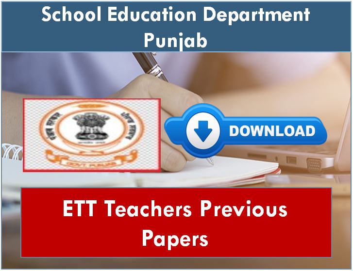 Punjab ETT teacher Old Question Paper Solved 