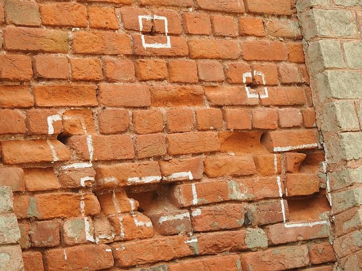 Wall showing bullet marks at Jallianwala Bagh Massacre
