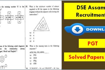 DSE Assam PGT Previous Year Question Papers