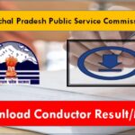 HPPSC Conductor Result Check Merit List, Cut off Marks