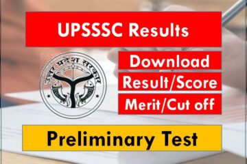 UPSSSC PET Result download Check score cards